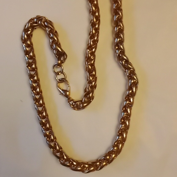 Men's gold tone rope chain #290 - Picture 5 of 5